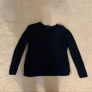 J crew sweater with zipper detail